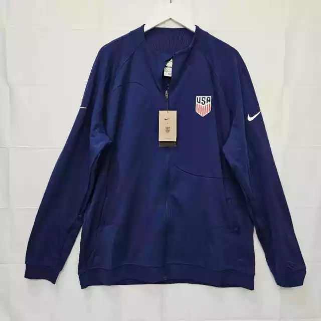 Nike Men's Soccer USA National Team Dri-Fit Blue Jacket DH4752-421 XL