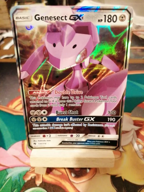 Cartas Pokémon TCG - Genesect-GX – Metal – HP180 Basic Pokemon Ability:  Double Cassette You may attach up to 2 Pokemon Tool cards to this Pokemon.  (If this Ability stops working, discard