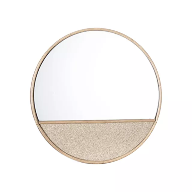 Rotondo Legno Specchio da Parete Decorative-Mirror Natura Bagno Specchio Vanity 2