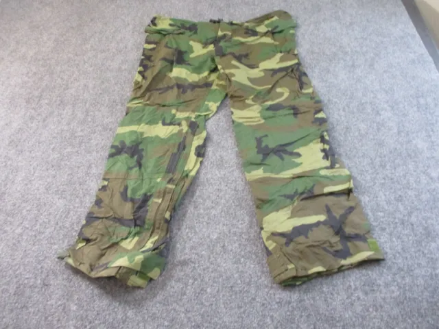 US Military Woodland Improved Rainsuit Pants Adult Large 42x32 Nylon Army