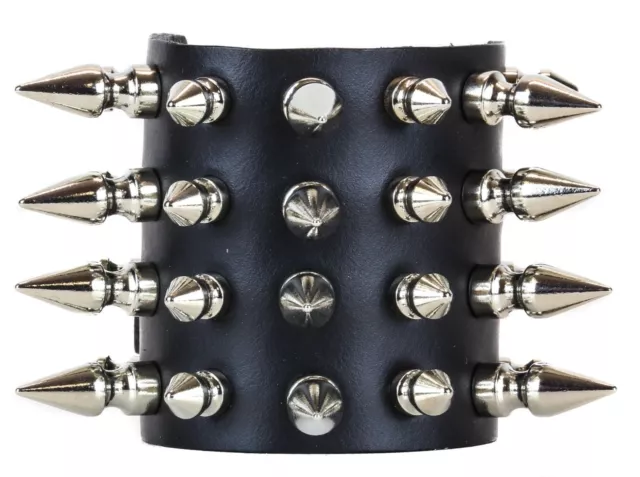 Spike Short Bracer Gauntlet Bracelet Punk Goth Heavy Thrash Death metal