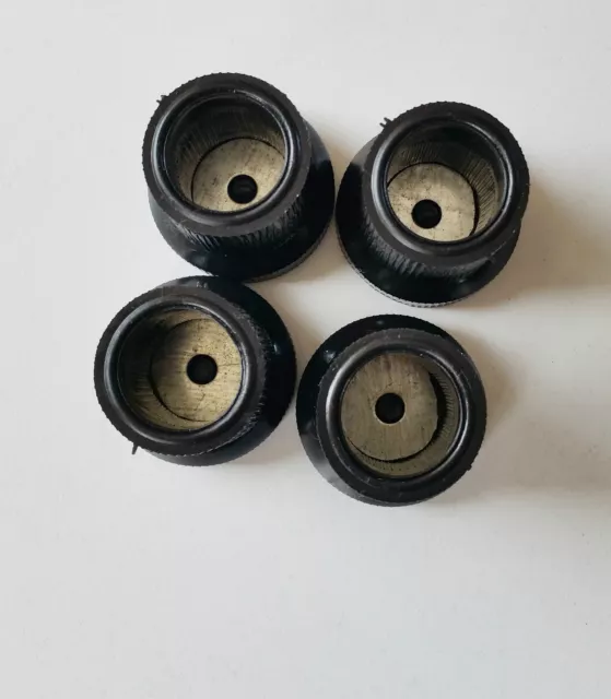 25 mm Schwerlast Gehstock Stock Krücke Pad Gummi Metall Beschlag Ende unten X4 2