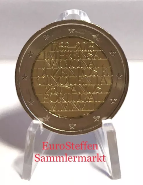 2 Euro Portugal 2018 "Nat. Druckerei", NEU u. sofort lieferbar, bfr. aus Rolle