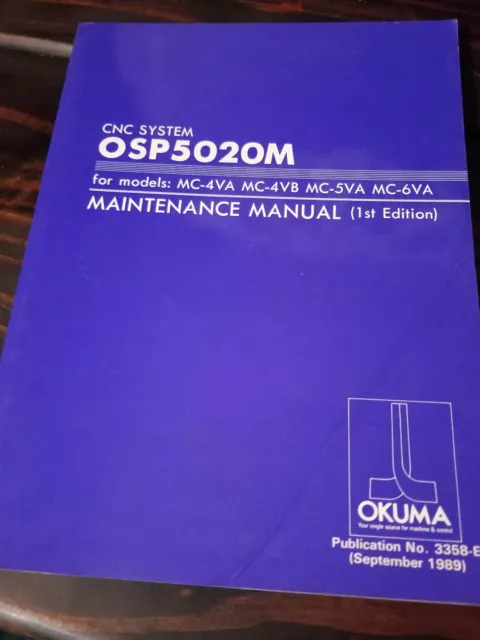 Okuma Cnc System Osp5020M Maintenance Manual