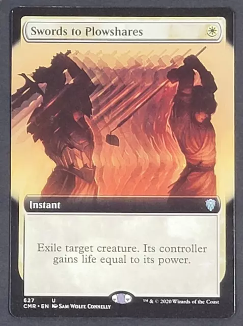 MTG - Swords to Plowshares - Commander Legends - NM - Extended Art - Magic