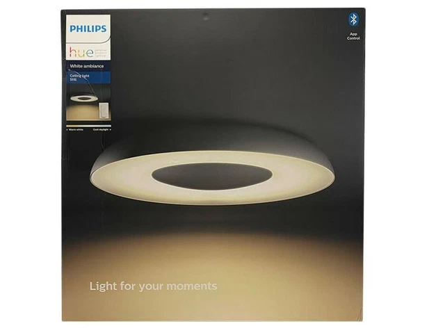 Philips Hue White Ambiance Ceiling light Still Deckenleuchte schwarz +FB