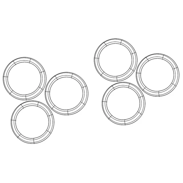 6 Pcs Dekorschleife Hauskranz Rahmen Weihnachtskranz Blumenrahmen