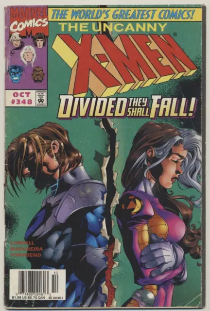 The Uncanny X-Men #348 Marvel Comics Oct. 1997 GD/VG 3.0 Nice Reader Copy