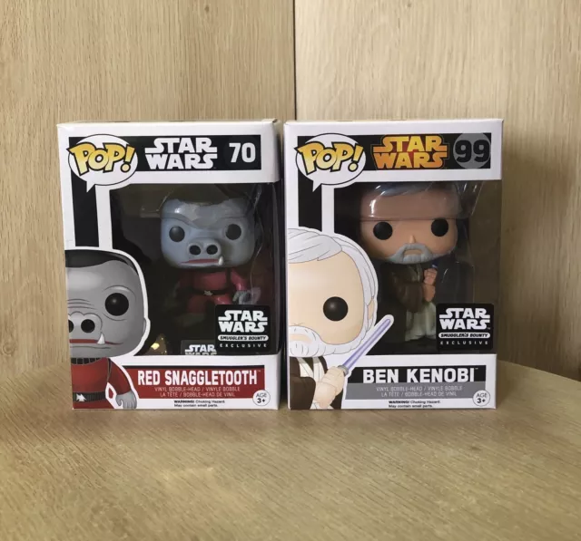 Star Wars (Smugglers Bounty Exclusive) Funko Pops! Vinly ~ Set of 2 Pops!