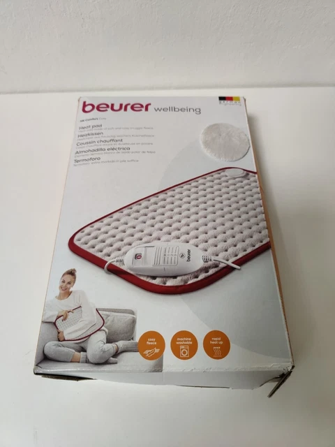 Beurer HK Komfort-Heizkissen mit kuscheligem Fleece 44X33 cm ✅