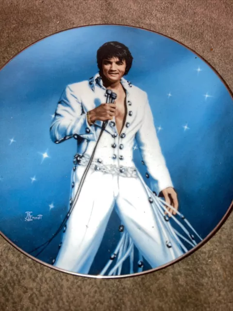 Elvis Presley “King of Las Vegas” 1991 Delphi Collectors Plate Be Mine Tonight