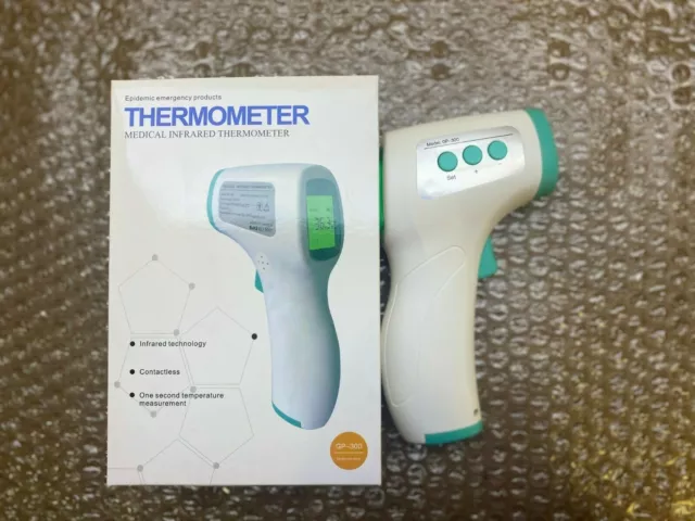 No Touch Infrared Digital Forehead Thermometer Baby Adult Body Temperature Gun