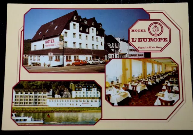 60629 AK Hotel Lèurope A. Potharst Boppard Blick auf Hotel und Außenbereich 1980