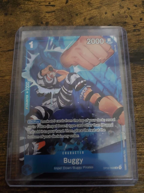 One Piece Card Game Z Zephyr OP02-072 L Holo Parallel Paramount War Bandai  NM