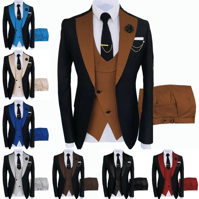 Abito Uomo Slim Fit 2 Pezzi - Giacca E Pantaloni Per Cerimonia E Lavoro - Foto 9