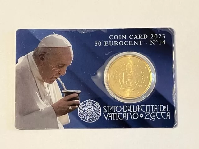 A  Saisir  Nouveaute  Coincard  Vatican  Annee  2023  N°14  Piece  50 Ct