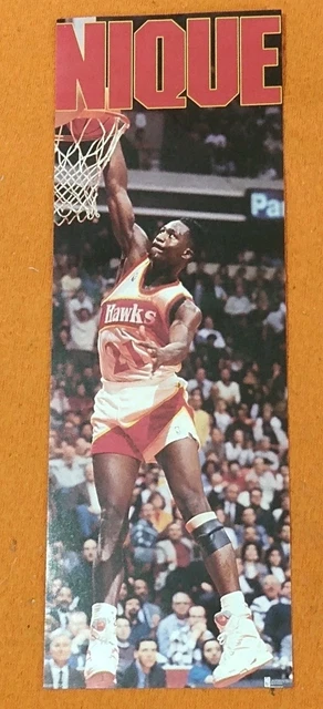 VINTAGE COSTACOS MINI NBA Basketball Poster Dominique Wilkins