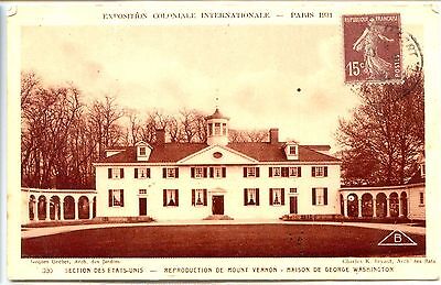 CP 75 Paris - Exposition Coloniale 1931 - Section des Etats-Unis