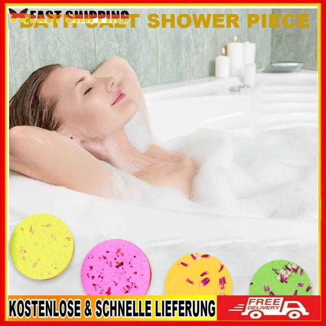8pcs Skin Moisturizing Exfoliating Essential Oil Shower Salt Ball Bubble Bomb