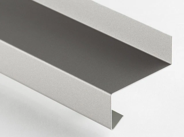 Alberts 462840 Tôle Pliée Forme L Motif Grain De Riz Aluminium Naturel 2000 X 135 X 30 Mm - Épaisseur 1,50 Mm