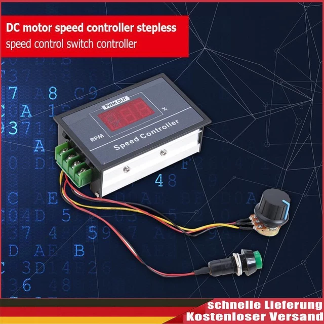 CONTROLLER VELOCITÀ MOTORE PWM DC 6-60V 30A modulo interruttore ...