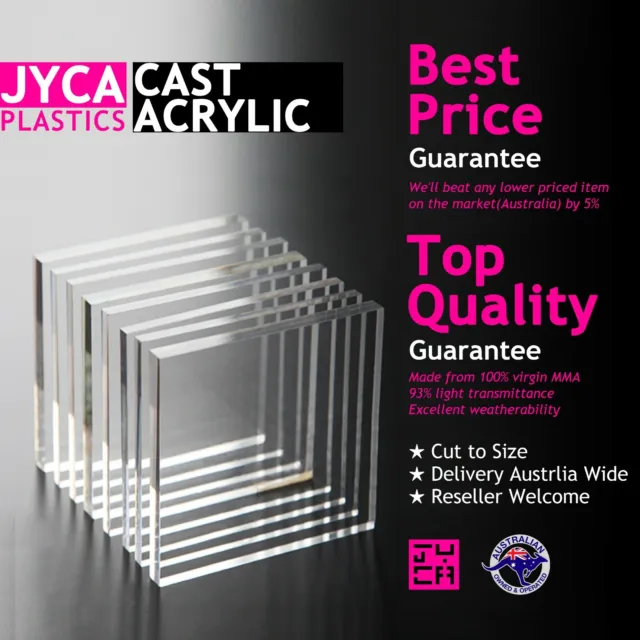 【6MM Thick】 CLEAR Acrylic Perspex Sheet 【Up to 20% OFF】【Best Price】FREE POST