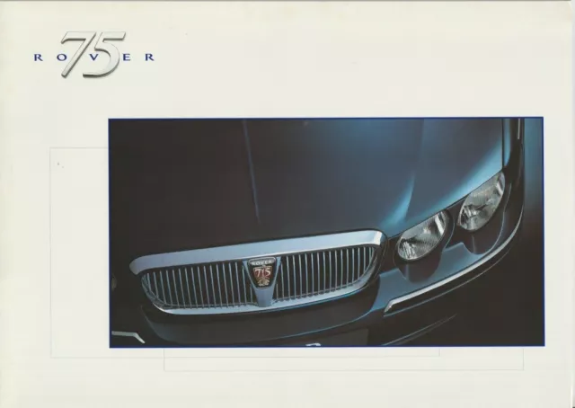 Rover 75, 1998, Autoprospekt, Broschüre, Brochure, Folder