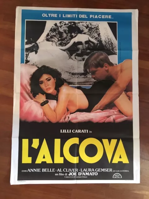 manifesto,2F sexy HARD EROTICO L'ALCOVA LILLI CARATI JOE D'AMATO LAURA GEMSER