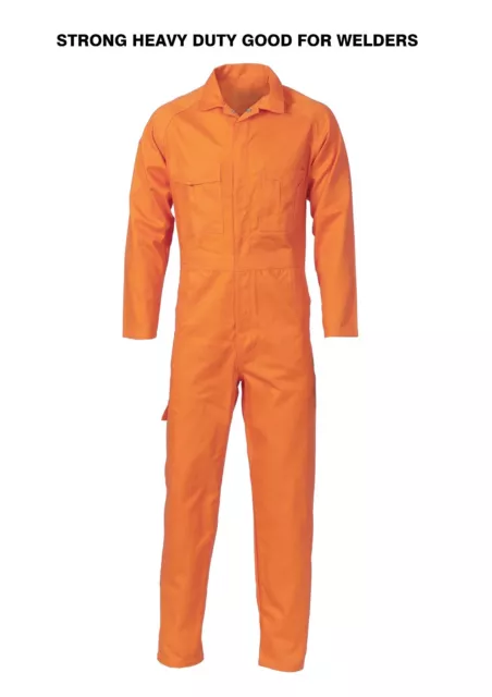 Coveralls Overalls cotton-drill heavy-duty welders mechanics + safety sunnies