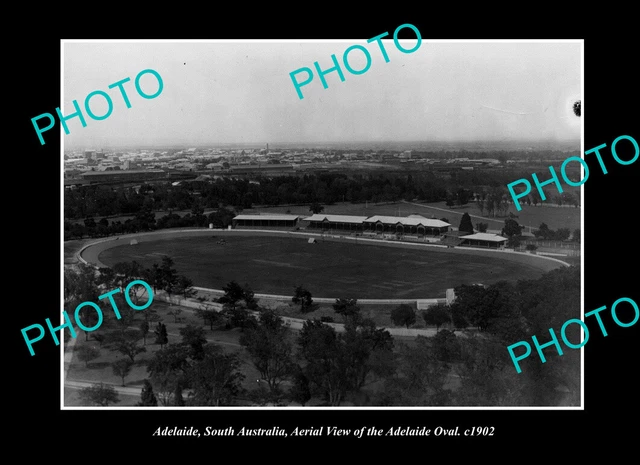 OLD POSTCARD SIZE PHOTO ADELAIDE SOUTH AUSTRALIA VIEW OF ADELAIDE OVAL c1902