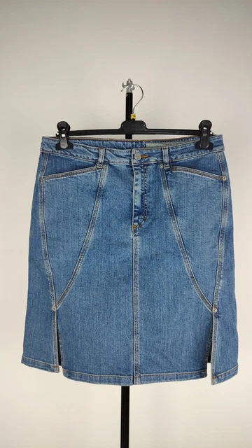 Calvin Klein Gonna Jeans Denim Donna Woman Skirt Size 32 Vintage