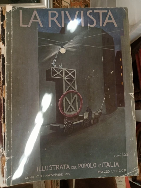 La Rivista Illustrata del Popolo d’Italia novembre 1927 lito futurismo SINOPICO