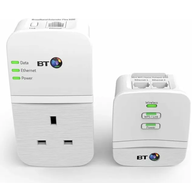 BT Wi-Fi Home Hotspot Flex 600 Kit Broadband Extender