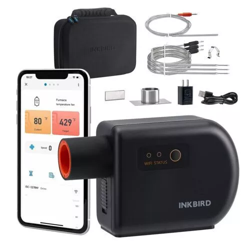 INKBIRD Grillgebläse Wi-Fi Bluetooth BBQ Smoker Controller Temperaturüberwachung