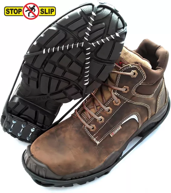 Snow Grippers Universal Anti Slip Steel Spikes Boots Ice Hiking Grips Shoes