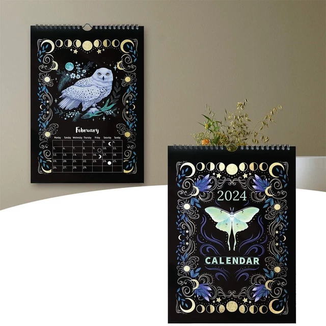 PAPER DARK FOREST Lunar Calendar Mysterious Animals Calendars Desk