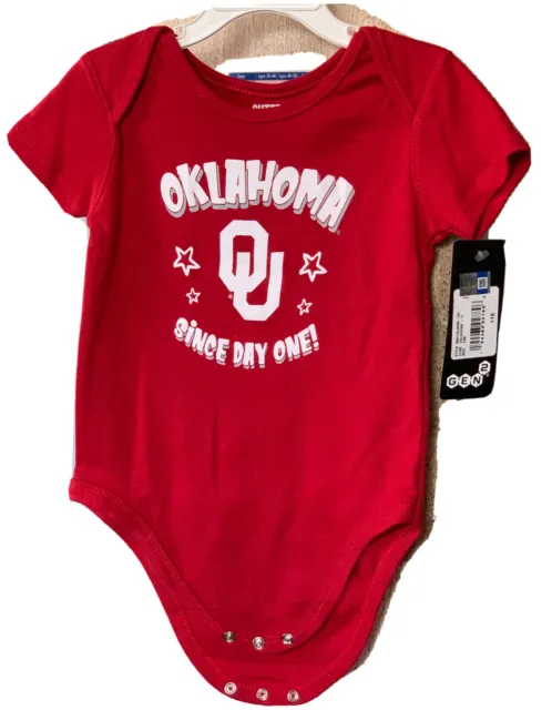 NWT toddler Univ Oklahoma Sooners one-piece leotard baby football Sports 24 mo