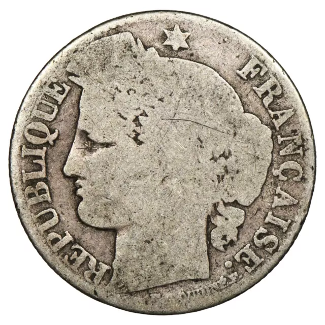 Francia - 50 centimes Cérès 1871 K - Plata - F. 189/2 Gad.419 - moneda