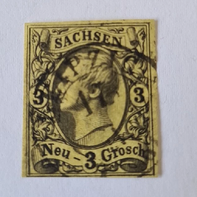Sachsen Mi.-Nr. 11  signiert BPP, gestempelt