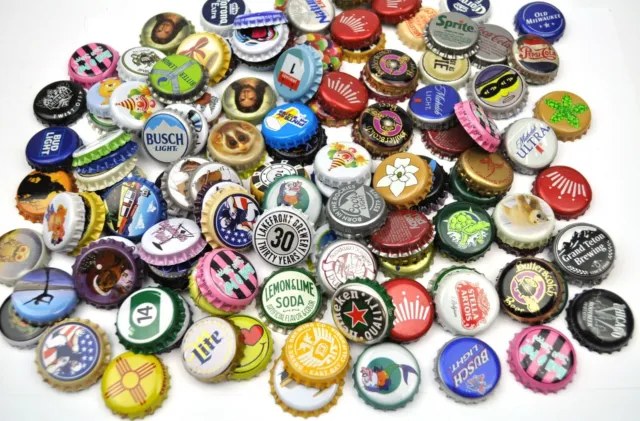 Set mit 50 USA Bier+Soda Kronkorken Bottle Caps