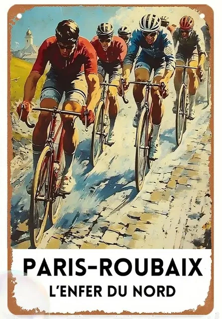 Plaque Murale Décorative Vélo BIANCHI Style Art Déco Vintage - Idée Cadeau Pour Cycliste - Neuf