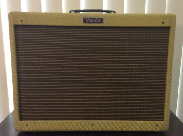Fender Blues Deluxe Re-issue Tube Amplifier with foot-pedal and cover.
