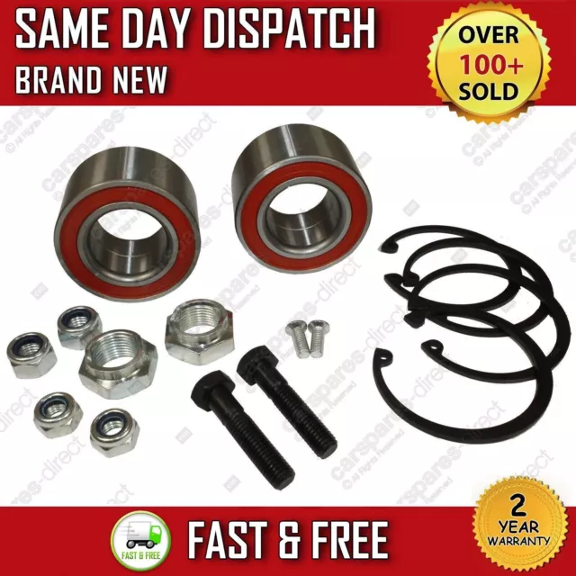 Vw Polo Mk2 Mk3 1994-2001 Front Wheel Bearing Kit Pair (X2)