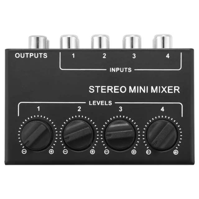 Stereo Rca 4-Channel Passive Mixer Small Mixer Mixer Stereo Dispenser