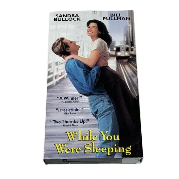 WHILE YOU WERE Sleeping Sandra Bullock Bill Pullman VHS Romantic