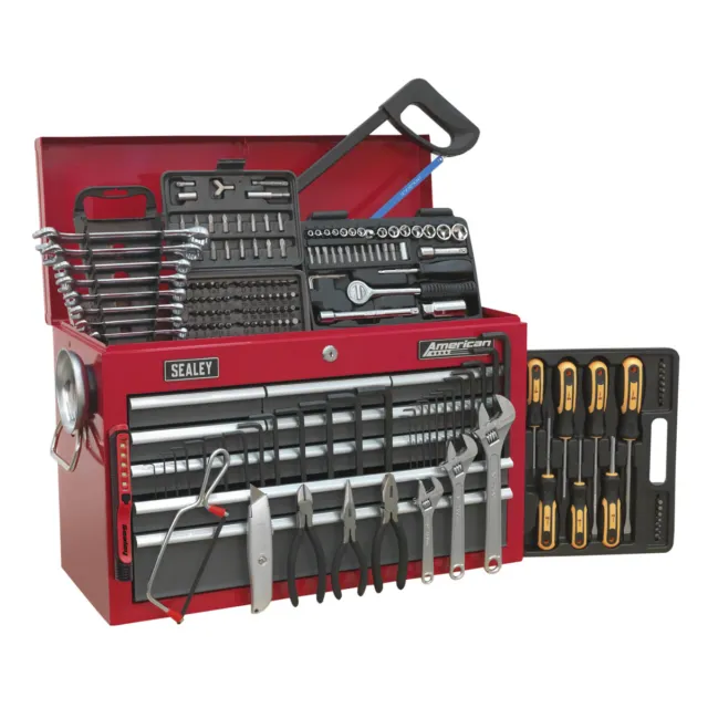  Caja de herramientas con ruedas para almacenamiento, tipo  cofre, color negro brillante, de 4 cajones, de 580 Lb. de capacidad, de US  General : Productos de Oficina