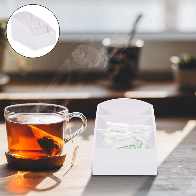 Portacialde Per Caffè, Cestino Per Capsule Di Caffè In Ferro Per Bancone Tavolino Da Bar Cestino Portaoggetti Per Cialde In Metallo Contenitore Per Crema Da Caffè Per Cucina Ufficio(bianco - 5