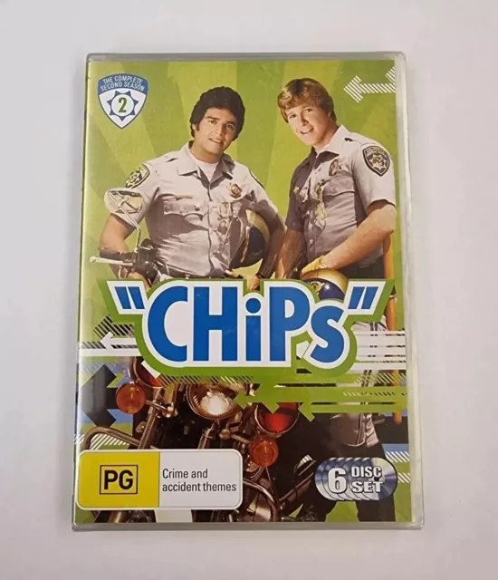 Chips The Complete Season 2 DVD 6 Disc Set Region 4 New Sealed Free Postage  AU