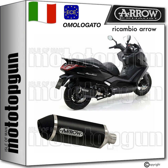 Arrow Scarico Omologato Urban Alluminio Nero Kymco Downtown 350 I 2016 16