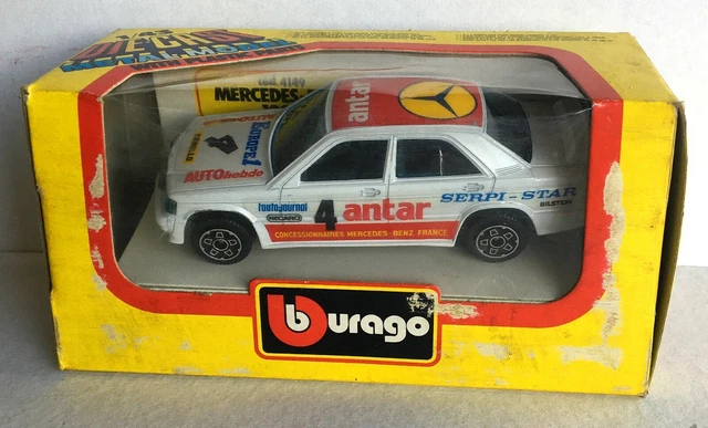 Modèle Réduit Bburago - Mercedes 190 E - Échelle 1/43 - Édition Antar AutoHebdo - Occasion